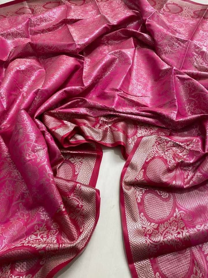 পিওর কাঞ্জি কাতান শাড়ি – ম্যাচিং ব্লাউজ পিচ (code-25) - Image 2