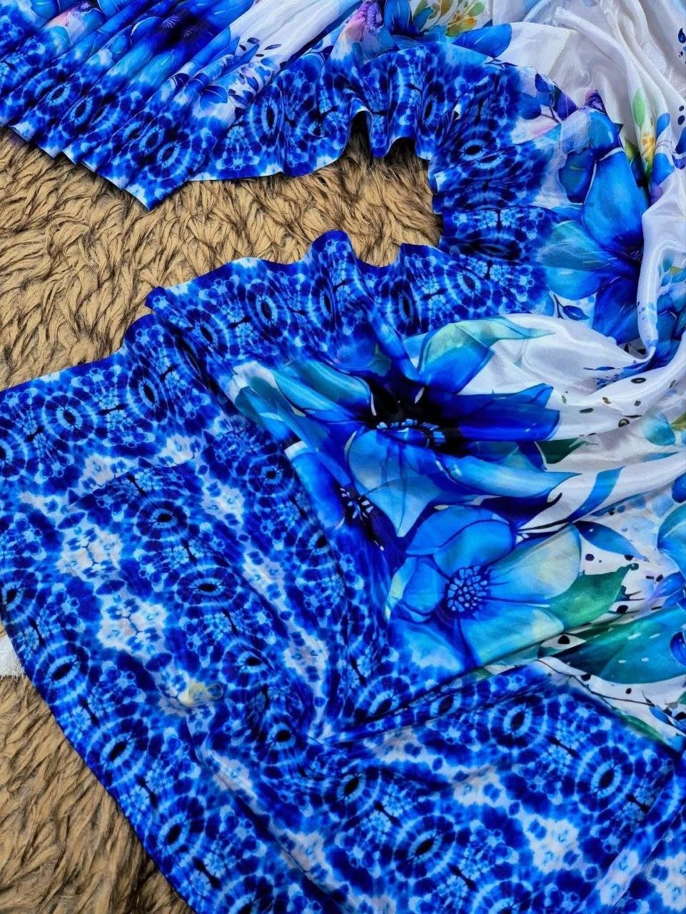 অরিজিনাল টপেটো সিল্ক শাড়ি + ব্লাউজ পিছ (code-26) - Image 2