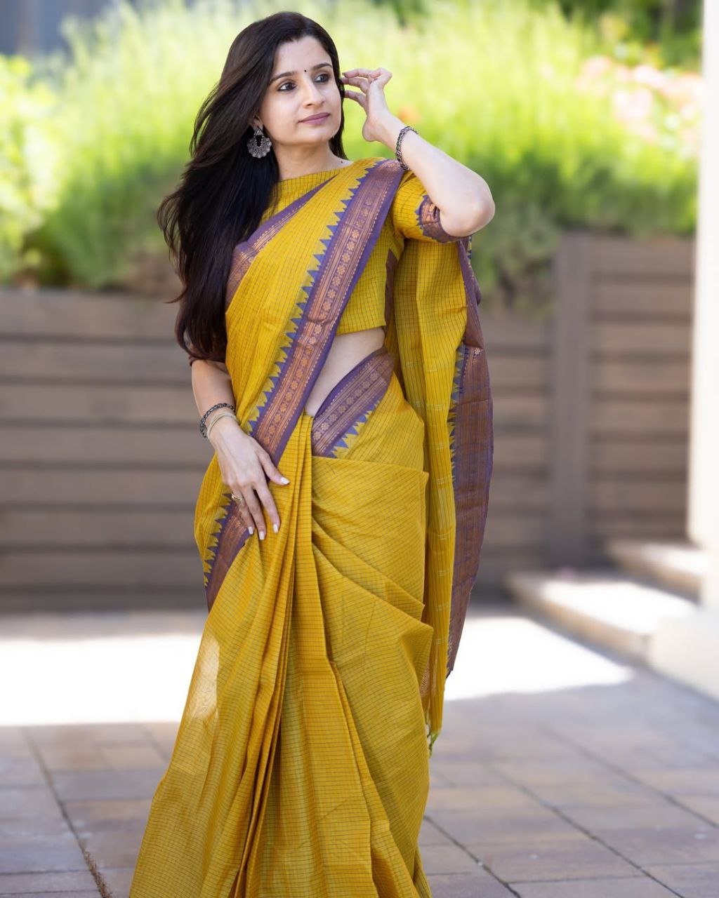 অরিজিনাল নকশি পাইর শাড়ি + ব্লাউজ পিছ (code-27) - Image 4