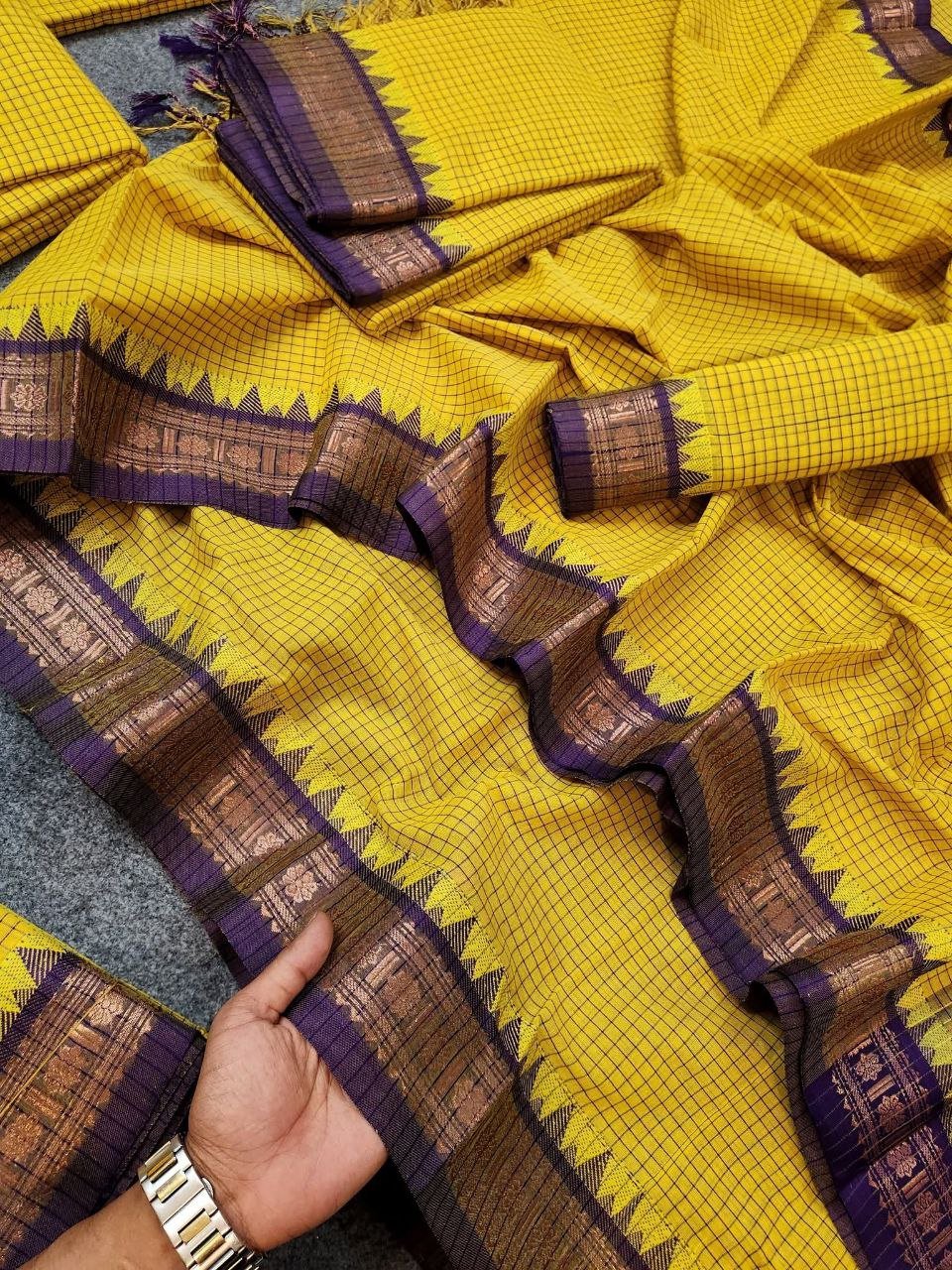 অরিজিনাল নকশি পাইর শাড়ি + ব্লাউজ পিছ (code-27) - Image 7